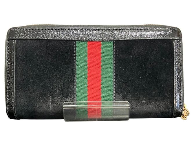 Cartera Gucci GG Zip Around Long Marmont de piel Negro - vista 2