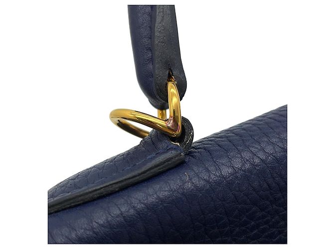 Hermès Borsa Hermes Kelly 28 in Blue Nuit - vista 13