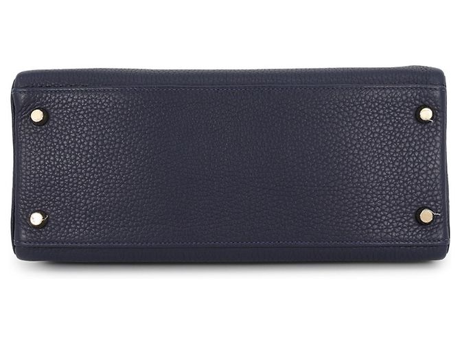 Hermès Borsa Hermes Kelly 28 in Blue Nuit - vista 3