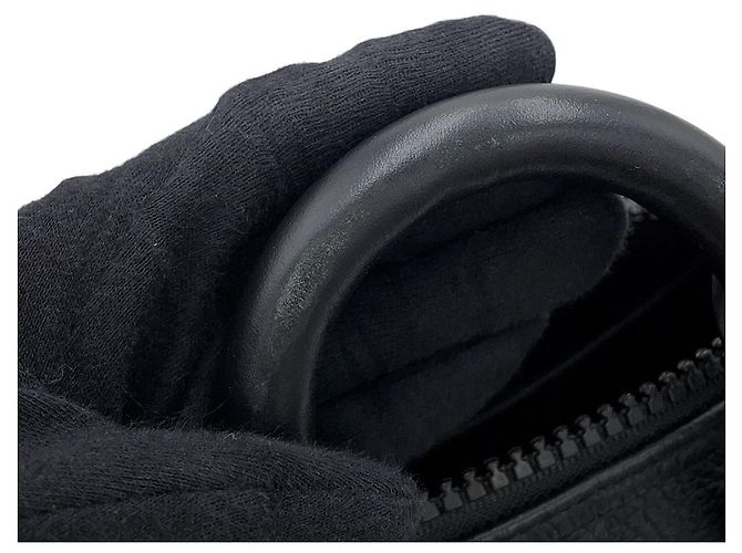Bolso de mano Louis Vuitton Keepall Bandoulière 25 Monogram Negro - vista 12