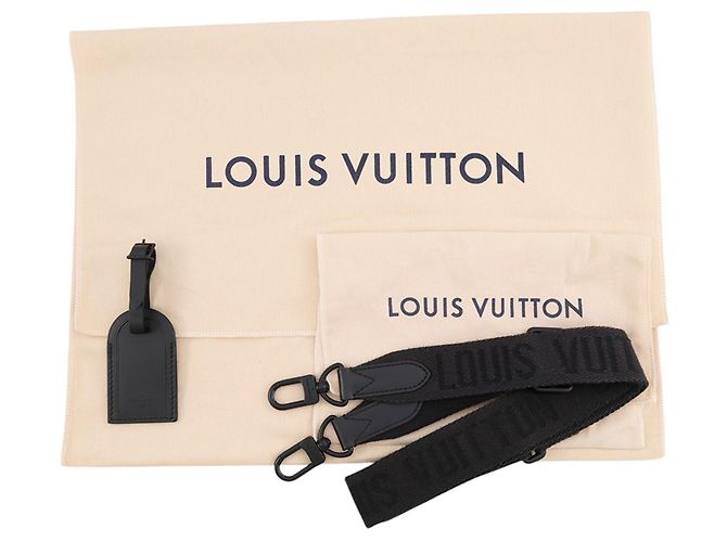 Bolso de mano Louis Vuitton Keepall Bandoulière 25 Monogram Negro - vista 17
