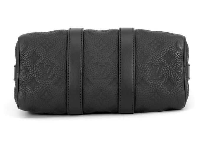 Bolso de mano Louis Vuitton Keepall Bandoulière 25 Monogram Negro - vista 3
