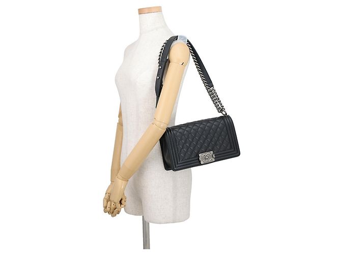 Borsa a tracolla Chanel Matelassé Nera Nero - vista 4