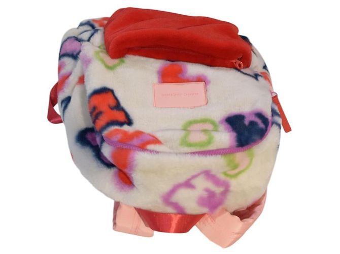 Zaino MARC JACOBS in eco-pelliccia con logo Graffiti Red Pocket Cuddle Rosa Bianco Rosso Blu D'oro Verde Porpora - vista 6