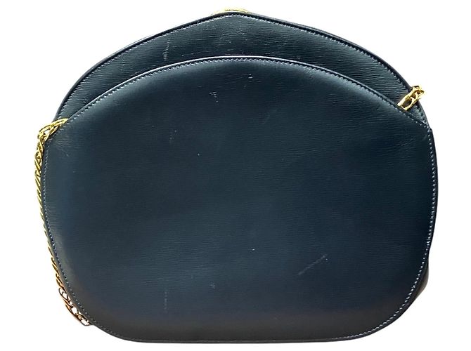 Borsa a tracolla in pelle Cartier Sapphire Line D'oro Blu navy - vista 2