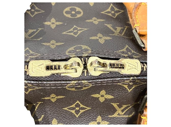 Louis Vuitton Keepall 50 Boston Bag Marrone Monogramma - vista 7