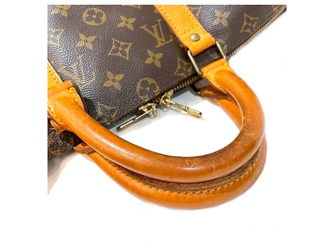 Louis Vuitton Keepall 50 Boston Bag Marrone Monogramma - vista 9