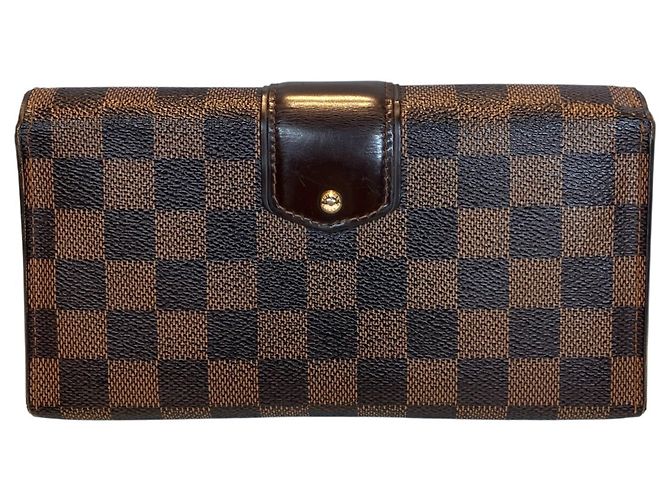 Louis Vuitton Portefeuille Sistina Long Wallet Marrone - vista 2