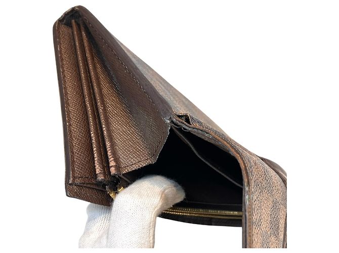 Louis Vuitton Portefeuille Sistina Long Wallet Marrone - vista 5