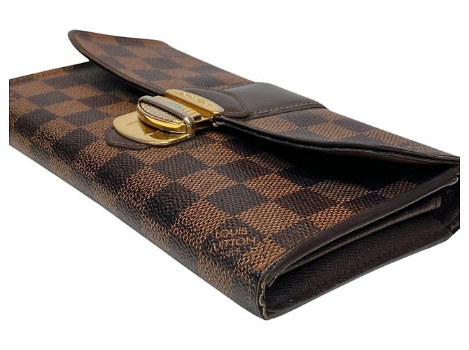 Louis Vuitton Portefeuille Sistina Long Wallet Marrone - vista 6