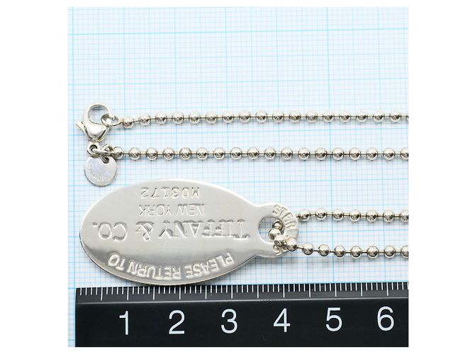 Colar Tiffany & Co. Oval Tag Silver Prata - vista 4