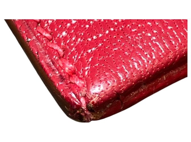 Hermès Monedero Hermes Clarisse PM en piel Chevre Mysore rojo Roja - vista 7