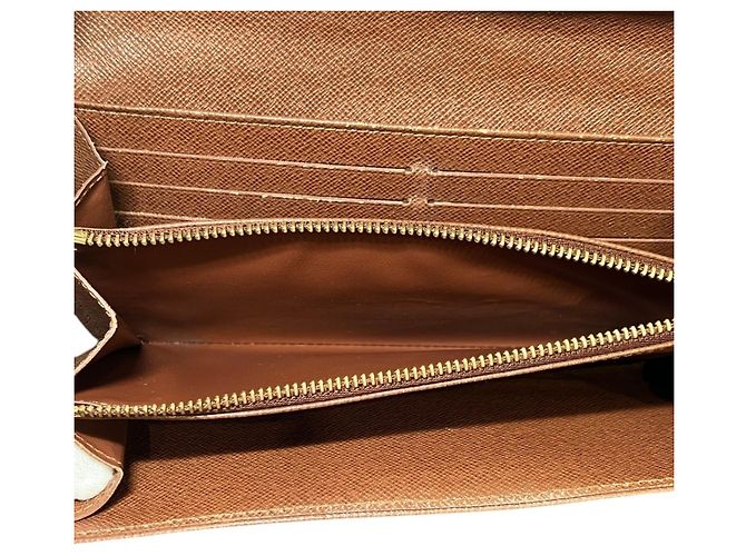 Louis Vuitton Etoile Portefeuille Sarah Long Wallet Marrone Monogramma - vista 5