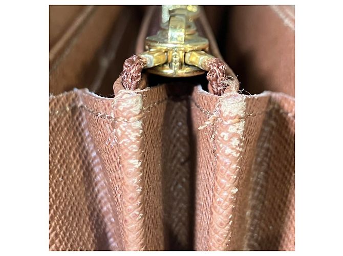 Louis Vuitton Etoile Portefeuille Sarah Long Wallet Marrone Monogramma - vista 6