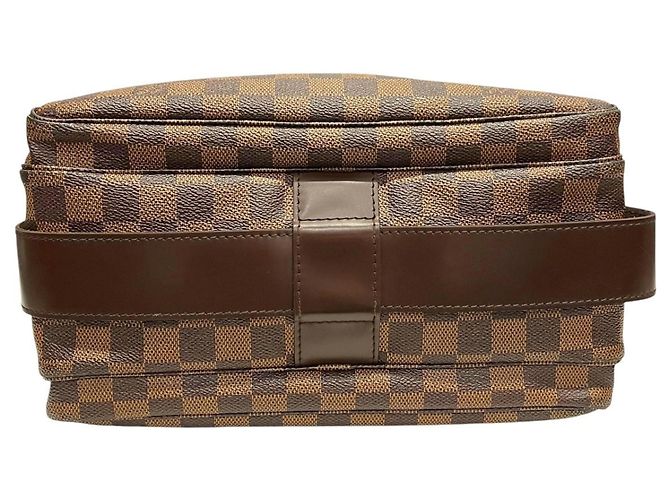 Borsa a tracolla Louis Vuitton Naviglio Marrone Damier ebene - vista 3
