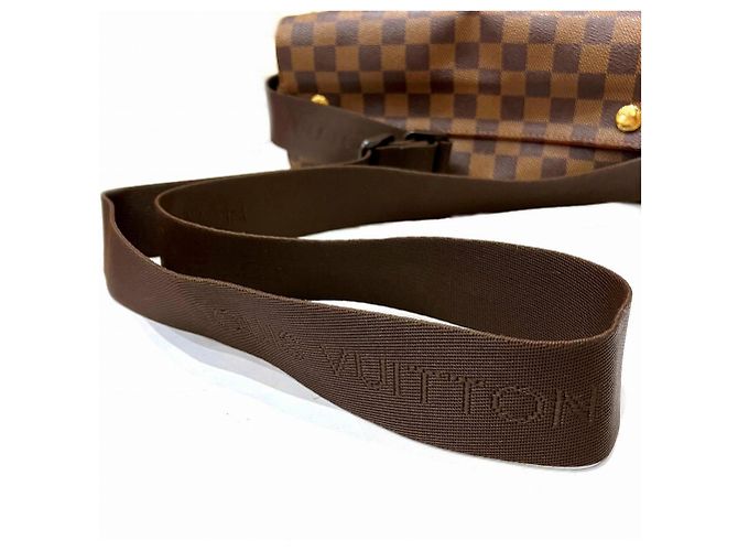 Borsa a tracolla Louis Vuitton Naviglio Marrone Damier ebene - vista 9