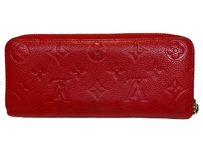 Louis Vuitton Portefeuille Clemence Long Wallet Rosso Monogramma - vista 2