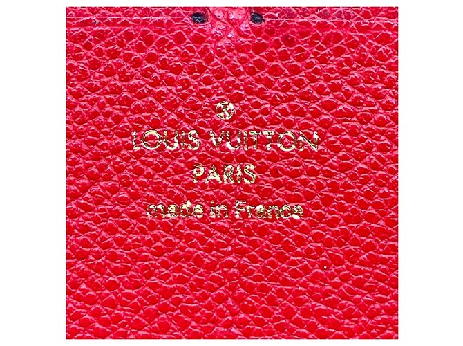 Louis Vuitton Portefeuille Clemence Long Wallet Rosso Monogramma - vista 4
