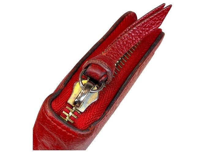Louis Vuitton Portefeuille Clemence Long Wallet Rosso Monogramma - vista 8