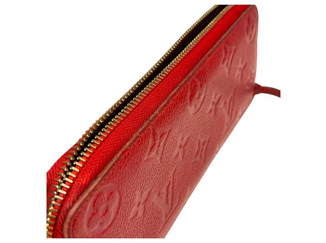 Louis Vuitton Portefeuille Clemence Long Wallet Rosso Monogramma - vista 9