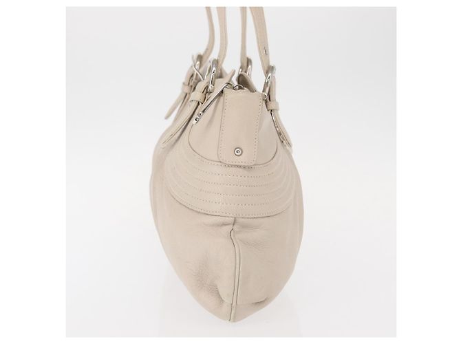 Salvatore Ferragamo Gancini Leather Bianco - vista 4