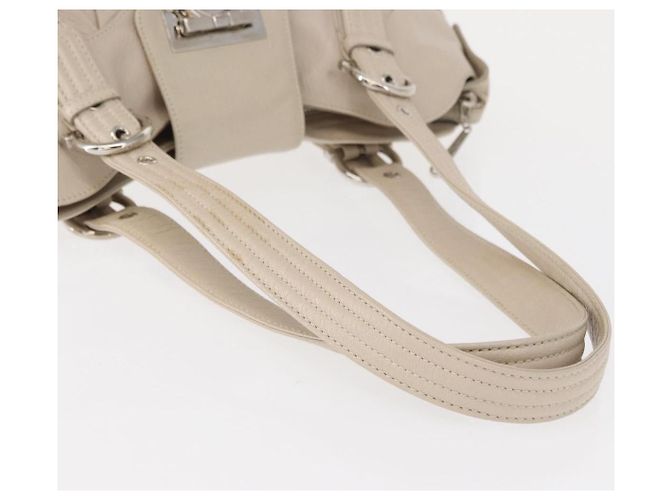 Salvatore Ferragamo Gancini Leather Bianco - vista 7