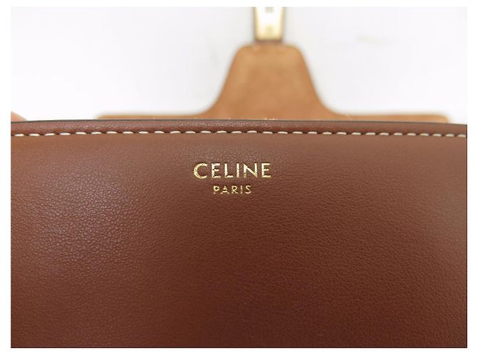 Céline BORSA A MANO CELINE TEEN 16 SOFT PM 196853 IN PELLE CAMEL A TRACCOLLA Cammello - vista 11