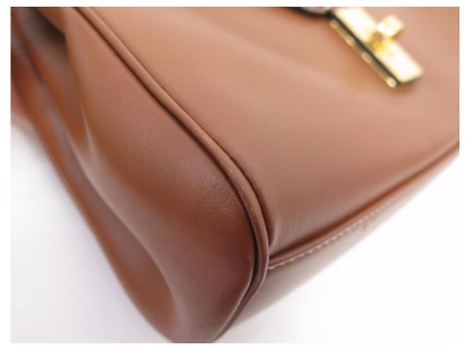 Céline BORSA A MANO CELINE TEEN 16 SOFT PM 196853 IN PELLE CAMEL A TRACCOLLA Cammello - vista 15