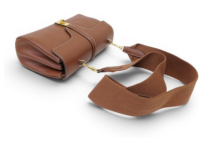 Céline BORSA A MANO CELINE TEEN 16 SOFT PM 196853 IN PELLE CAMEL A TRACCOLLA Cammello - vista 4