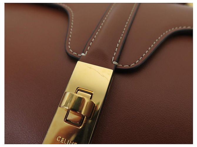 Céline BORSA A MANO CELINE TEEN 16 SOFT PM 196853 IN PELLE CAMEL A TRACCOLLA Cammello - vista 8