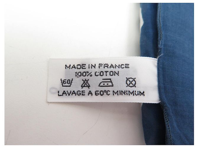 Hermès NUOVO PAREO HERMES MAXI STAMPE GRAFICHE NDOP COTONE BLU + SCATOLA SARONG - vista 9