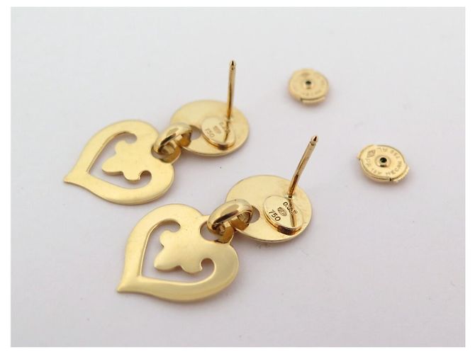 ORECCHINI O.J. PERRIN LEGENDES ORO GIALLO 18K 4.71GR CUORE D'oro - vista 4