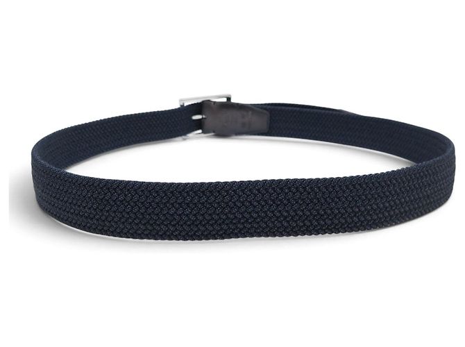 NEUER BERLUTI CLASSIQUE FLECHTGÜRTEL C0083-015 T95 NAVYBLAU Marineblau - Ansicht 3