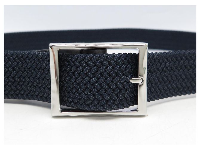 NEUER BERLUTI CLASSIQUE FLECHTGÜRTEL C0083-015 T95 NAVYBLAU Marineblau - Ansicht 5