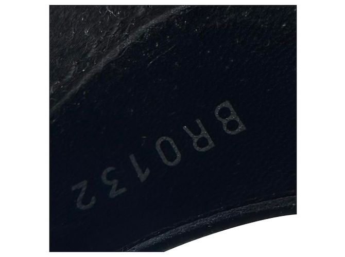Décolleté peep-toe in raso nero con cristalli Louis Vuitton - vista 13