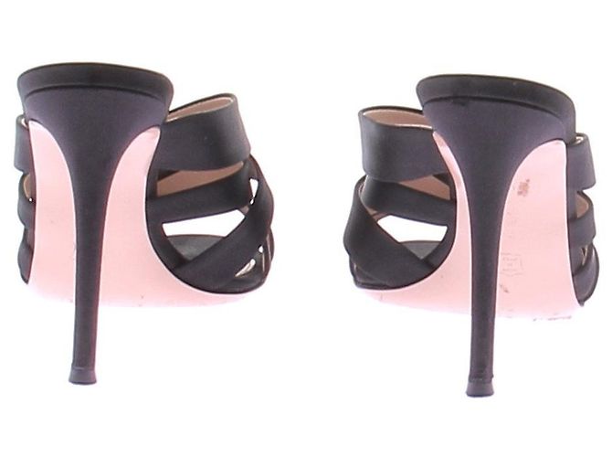 Gianvito Rossi Schwarze Lederpumps Größe 37 - Ansicht 7