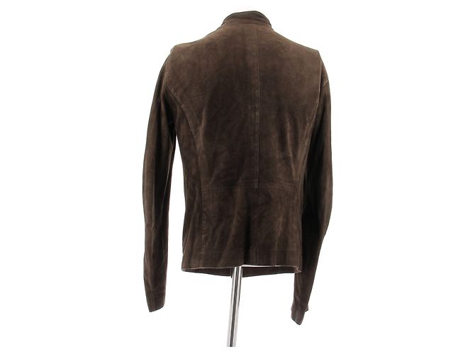Yves Saint Laurent Wildlederjacke braun - Ansicht 2