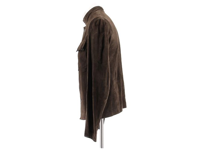 Yves Saint Laurent Wildlederjacke braun - Ansicht 3
