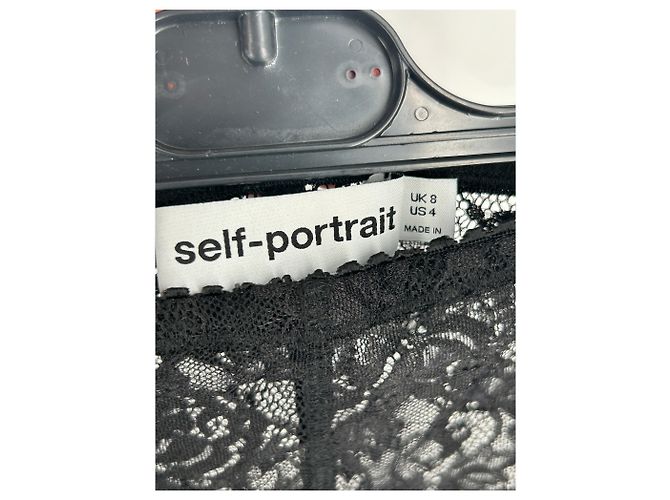 Self portrait Falda de encaje negra Negro - vista 3
