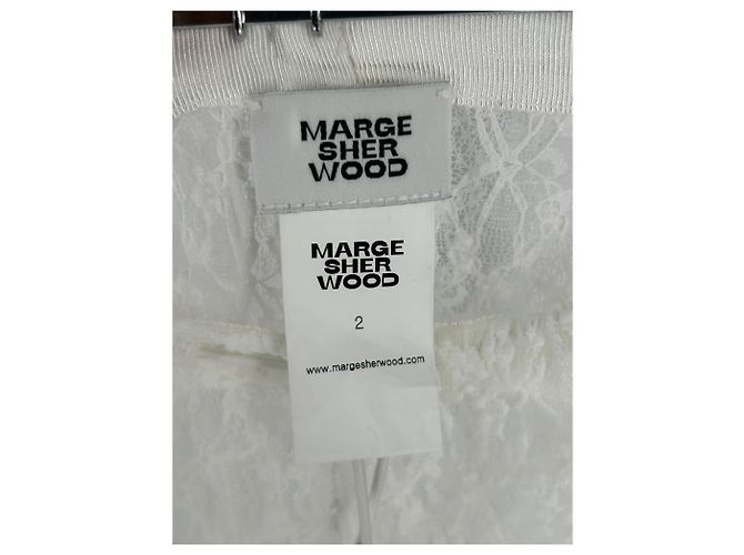 Autre Marque Falda de encaje blanca Blanco - vista 3