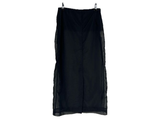Autre Marque Falda transparente negra Negro - vista 2