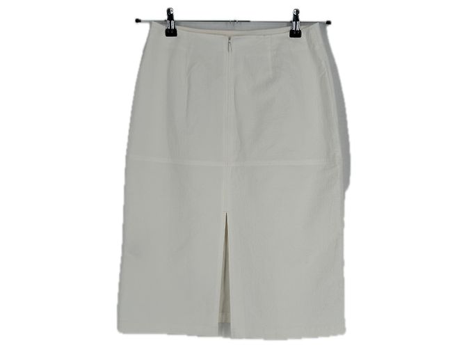 Falda de algodón blanca Cos Talla 34 Blanco - vista 2