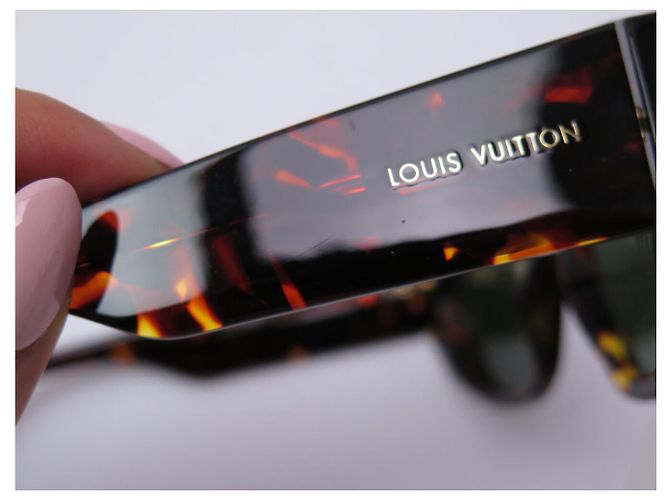 NEUE LOUIS VUITTON CAT EYE SONNENBRILLE SCHELLACK Z1292W Braun - Ansicht 11