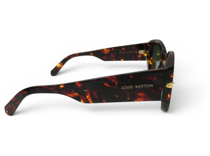 NEUE LOUIS VUITTON CAT EYE SONNENBRILLE SCHELLACK Z1292W Braun - Ansicht 4