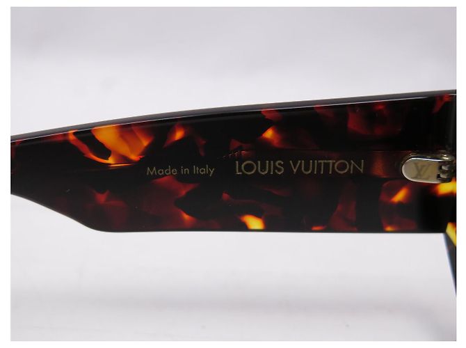 NEUE LOUIS VUITTON CAT EYE SONNENBRILLE SCHELLACK Z1292W Braun - Ansicht 7
