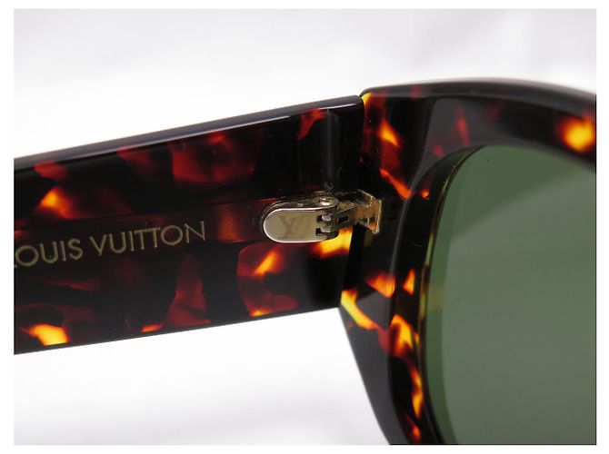 NEUE LOUIS VUITTON CAT EYE SONNENBRILLE SCHELLACK Z1292W Braun - Ansicht 8