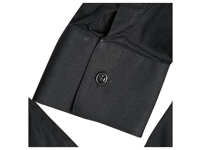Camicia a maniche lunghe Dior in cotone nero - vista 10