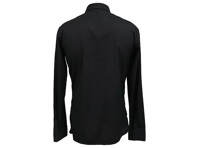 Camicia a maniche lunghe Dior in cotone nero - vista 3