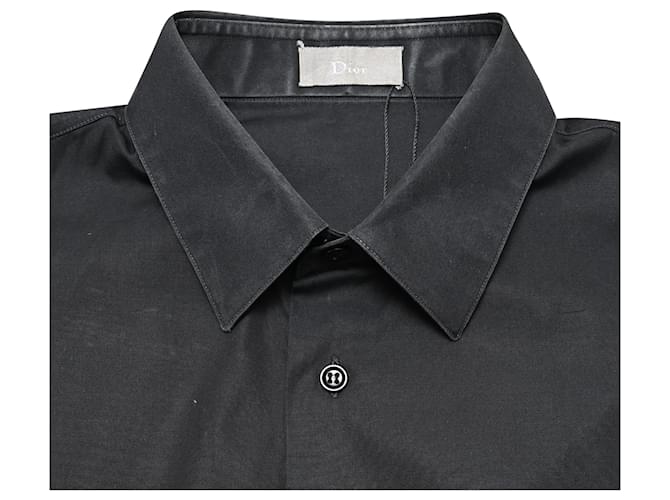 Camicia a maniche lunghe Dior in cotone nero - vista 5