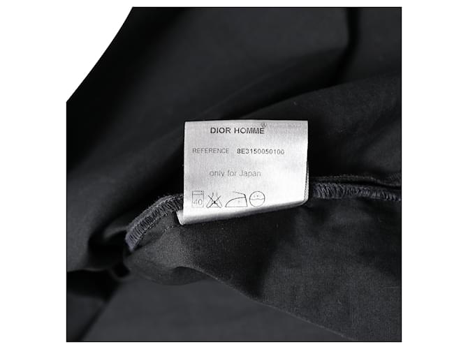 Camicia a maniche lunghe Dior in cotone nero - vista 7